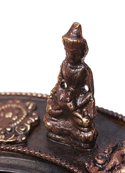 チベット香用アンティークお香立て[直径：約13.5cm] - サブ4