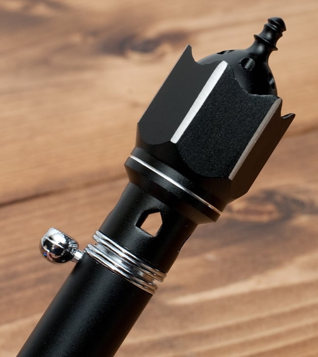 ポータブル モスク型 レジン香用香炉 3 - 黒色の上部をアップにしました