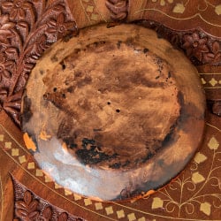 ネパールのハンドペイント陶器お香立て 曼荼羅【直径約12.5cm】 - サブ4