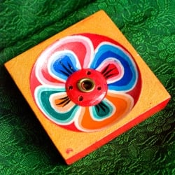 蓮の花のインド香＆ネパール香立て【1辺約5.8cm】 - サブ2