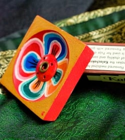 蓮の花のインド香＆ネパール香立て【1辺約5.8cm】 - サブ3