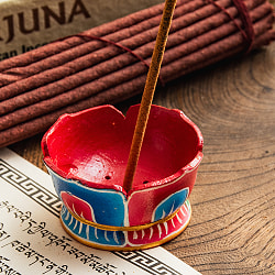 蓮の花のインド香＆ネパール香立て(小)【直径約5.5cm】 - サブ2