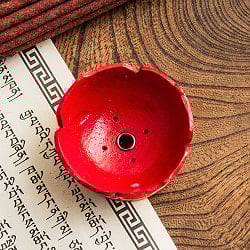 蓮の花のインド香＆ネパール香立て(小)【直径約5.5cm】 - サブ3