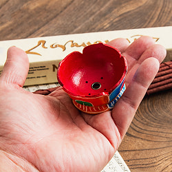 蓮の花のインド香＆ネパール香立て(小)【直径約5.5cm】 - サブ5