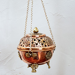 伝統チベタン香炉 吊り下げられるハンギング式 - サブ4