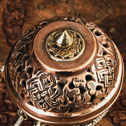 伝統チベタン香炉 吊り下げられるハンギング式 - サブ5