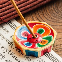 蓮の花のミニお香立て【直径約6cm】