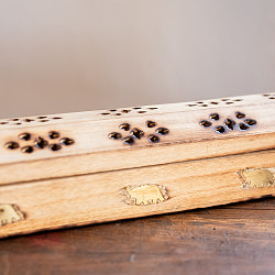 マンゴーウッドのお香立て 山タイプ Lサイズ ゾウ柄 - サブ5