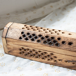 マンゴーウッドのお香立て 山タイプ Lサイズ - サブ2