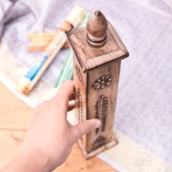 マンゴーウッドのお香立て タワータイプ - サブ5