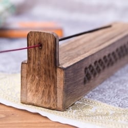 マンゴーウッドのお香立て ルーフオープンタイプ - サブ4