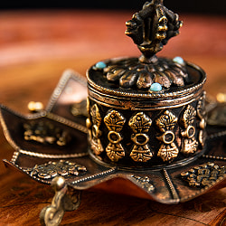 チベット香用蓮型お香立て【約11cm×約6.5cm】 - サブ3