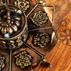 チベット香用蓮型お香立て【約11cm×約6.5cm】 - サブ4