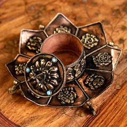 チベット香用蓮型お香立て【約11cm×約6.5cm】 - サブ5