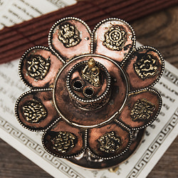 チベット香用蓮型お香立て 【約12.5cm×約15cm】 - サブ3