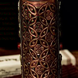 銅造り チベット香用 龍神お香立て 龍神 【約24cm×約10cm】 - サブ3