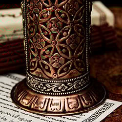 銅造り チベット香用 龍神お香立て 龍神 【約24cm×約10cm】 - サブ4