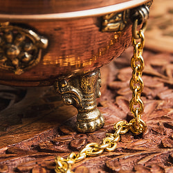 伝統チベタン香炉 吊り下げられるハンギング式 高さ10.5cm - サブ5