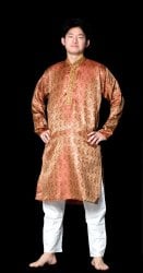 クルタ・パジャマ　【赤茶】の商品写真