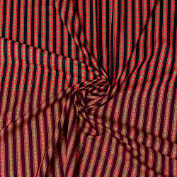 〔1m単位切り売り〕南インドのアローストライプ布〔幅約103cm〕 - サブ4