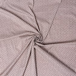 〔1m単位切り売り〕南インドのジグザグ模様　シェブロン・ストライプ布〔幅約106cm〕 - グレー×ホワイト系 - サブ4