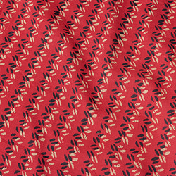 〔1m単位切り売り〕南インドのビーンズ・パターン布〔幅約109cm〕 - ピンク系 - サブ4