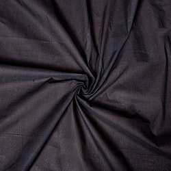 〔1m切り売り〕南インドのシンプル無地コットン布〔約106cm〕 - ブラックの商品写真