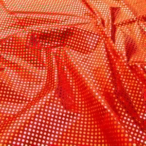 〔1m弱〕インドの伝統柄ゴールドプリント光沢布〔幅約105cm〕 ドット柄