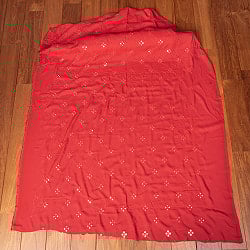 〔1m単位切り売り〕〔各色あり〕インドの伝統模様布 ミラーワーク系ファブリック〔幅約111cm〕 - サブ2