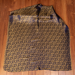 〔1m単位切り売り〕〔各色あり〕インドの伝統模様布　光沢感のある更紗模様〔幅約117cm〕 - サブ2