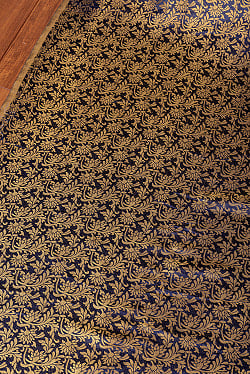 〔1m単位切り売り〕〔各色あり〕インドの伝統模様布　光沢感のある更紗模様〔幅約117cm〕 - サブ3