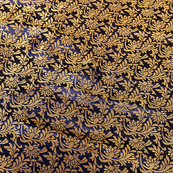 〔1m単位切り売り〕〔各色あり〕インドの伝統模様布　光沢感のある更紗模様〔幅約117cm〕 - サブ4