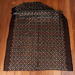 〔1m単位切り売り〕〔各色あり〕スパンコール格子模様のメッシュ　シースルー生地布〔幅約110.5cm〕 - サブ2