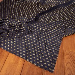 〔1m単位切り売り〕インドの伝統模様布　光沢感のある更紗模様〔幅約115cm〕の商品写真