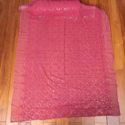 〔1m単位切り売り〕〔各色あり〕インドの伝統模様布 ミラーワーク系ファブリック〔幅約104cm〕 - サブ2