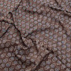 〔約6m 長尺布 5色展開】伝統息づくインドから　昔ながらの木版染め小花柄布 - 幅約107cm - サブ5