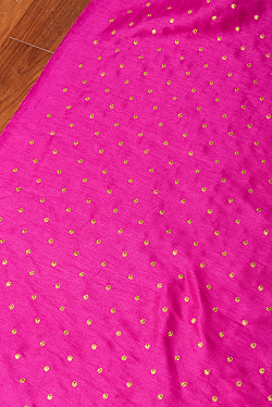 〔1m単位切り売り〕インドの伝統模様布　光沢感のあるシンプル模様〔幅約110cm〕 - サブ3