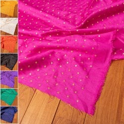 〔1m単位切り売り〕インドの伝統模様布 光沢感のあるシンプル模様〔幅約110cm〕