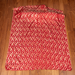 〔1m単位切り売り〕〔各色あり〕インドの伝統模様布　光沢感のあるブロケード生地に　美しい金糸の紋織　更紗〔幅約113cm〕 - サブ2