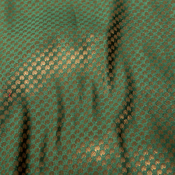 〔1m単位切り売り〕〔各色あり〕インドの伝統模様布　光沢感のあるブロケード生地に　美しい金糸の紋織〔幅約107cm〕 - サブ4