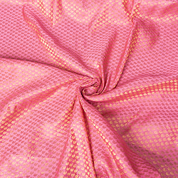 〔1m単位切り売り〕〔各色あり〕インドの伝統模様布　光沢感のあるブロケード生地に　美しい金糸の紋織　ペイズリー〔幅約111cm〕 - サブ5