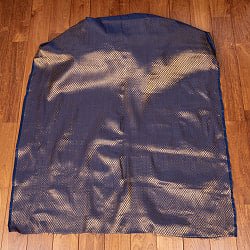 〔1m単位切り売り〕インドの伝統模様布　光沢感のあるブロケード生地に　美しい金糸の紋織　小花柄〔幅約104cm〕 - サブ2