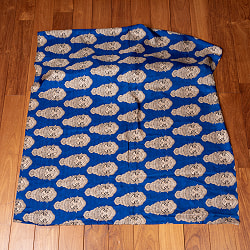 〔各色あり〕〔1m単位切り売り〕インドの伝統と不思議が融合　おもしろ　かわいいデザイン布　カタカリ〔約111cm〕 - サブ2