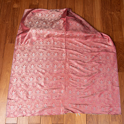 〔各色あり〕〔1m単位切り売り〕インドの伝統模様布　光沢感のあるブロケード生地〔約123cm〕 - サブ2