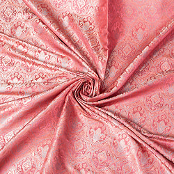 〔各色あり〕〔1m単位切り売り〕インドの伝統模様布　光沢感のあるブロケード生地〔約123cm〕 - サブ5