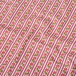 〔各色あり〕〔1m単位切り売り〕伝統息づく南インドから　昔ながらの更紗模様布〔約107cm〕 - サブ4