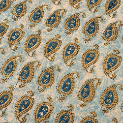 〔各色あり〕〔1m単位切り売り〕伝統息づく南インドから　昔ながらの更紗模様布〔約107cm〕 - サブ4