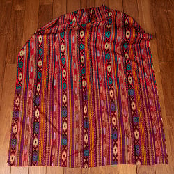 〔各色あり〕〔各色あり〕〔1m単位切り売り〕南インドのトライバルストライプ布〔約109cm〕 - サブ2