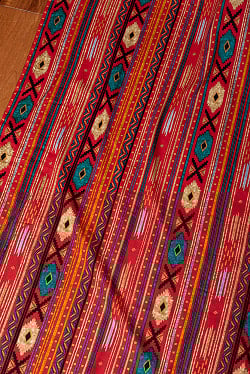 〔各色あり〕〔各色あり〕〔1m単位切り売り〕南インドのトライバルストライプ布〔約109cm〕 - サブ3