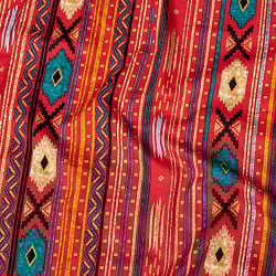 〔各色あり〕〔各色あり〕〔1m単位切り売り〕南インドのトライバルストライプ布〔約109cm〕 - サブ4